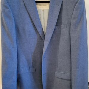 Men's Moods Of Norway Blue Wool Blazer Sz EU 48 (US 38R)